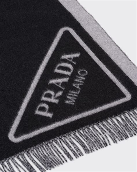 prada mohair throw|Black/gray Double Cashmere Throw .